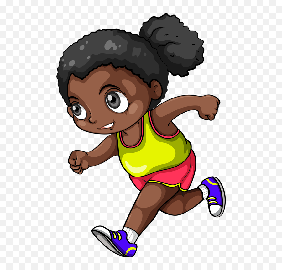Black Girl Running Clipart Emoji,Podio Emojis