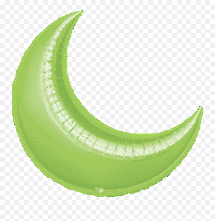 Crescent Moon Lime - Globo De Luna Negro Emoji,Crescent Moon Emoji