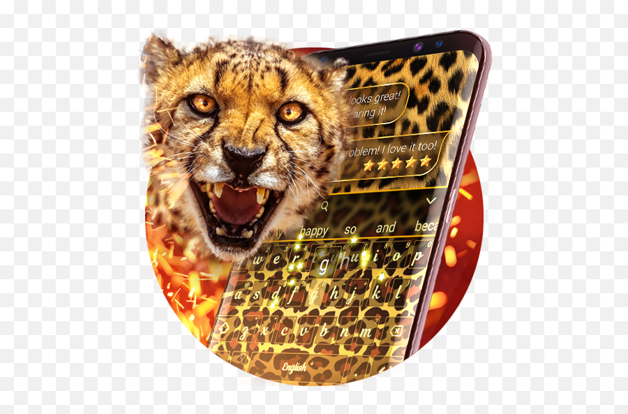 Wild Keyboard Theme - Cheetah Emoji,Cheetah Emoji