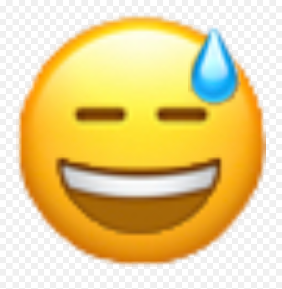 The Newest Nervous Stickers On Picsart - Emoji Drop,Nervous Laugh Emoji
