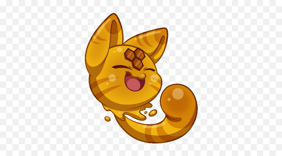 Slimerancher Honey Cute Kawaii Kitty Cat Whatthefuckami - Slime Rancher Cat Slime Emoji,Kitty Emoticon