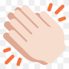 Clapping Hands Light Skin Tone Emoji - Gif De Emoji Aplaudiendo,Drooling Emoji Gif