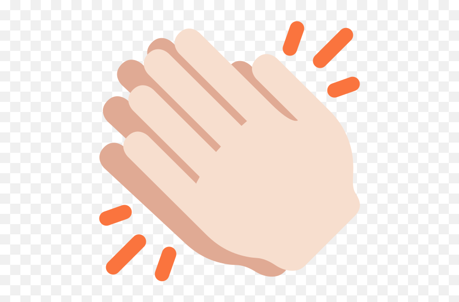 Clapping Hands Light Skin Tone Emoji - Gif De Emoji Aplaudiendo,Drooling Emoji Gif