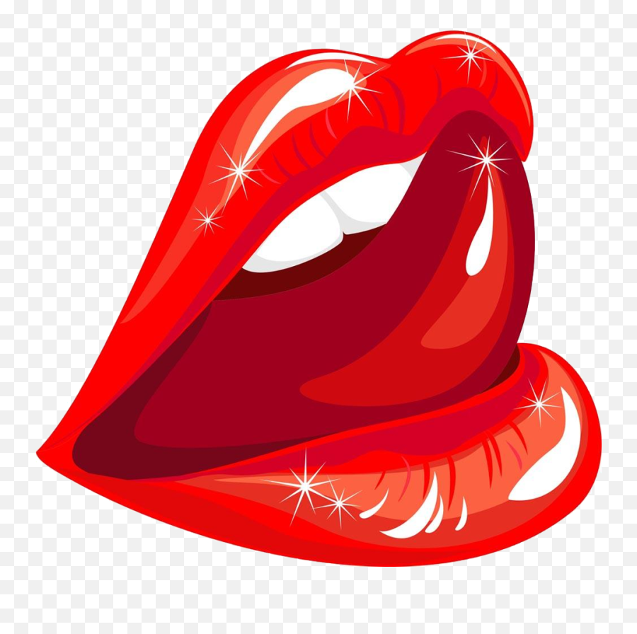 Gum Clipart Red Lipstick Gum Red Lipstick Transparent Free - Sexy Lips Clipart Png Emoji,Emoji Licking