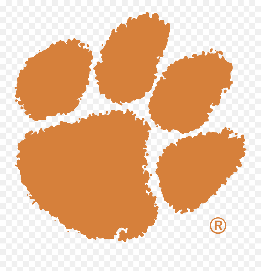 Clemson Logo Transparent Png Clipart - Clemson Tiger Paw Emoji,Clemson Tiger Paw Emoji