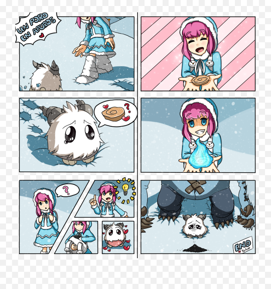 Download Hd Poro In Trouble - Poro Love Transparent Png Comic Poro Emoji,Poro Emoji