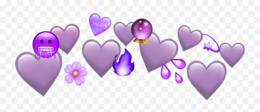 Purple Emoji Crown Ftestickers Sticker - Purple Emoji Crown Transparent,Crown Emoji