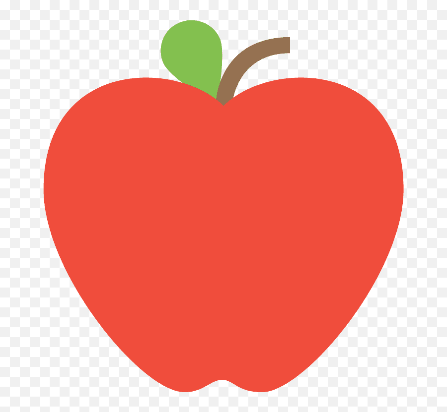 Red Apple Emoji Clipart Free Download Transparent Png - Apple Svg Transparent,Apple Emojis