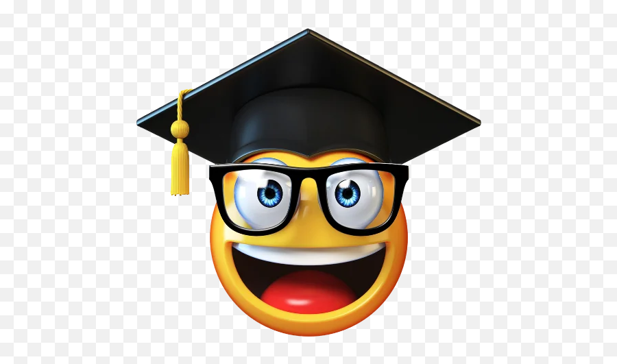 Hd Emoji 2 - Stickers For Whatsapp Graduation Emoji,Graduation Cap Emoji