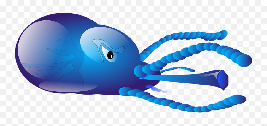 Free Octopus Squid Illustrations - Blue Squid Clipart Emoji,Squid Emoticon