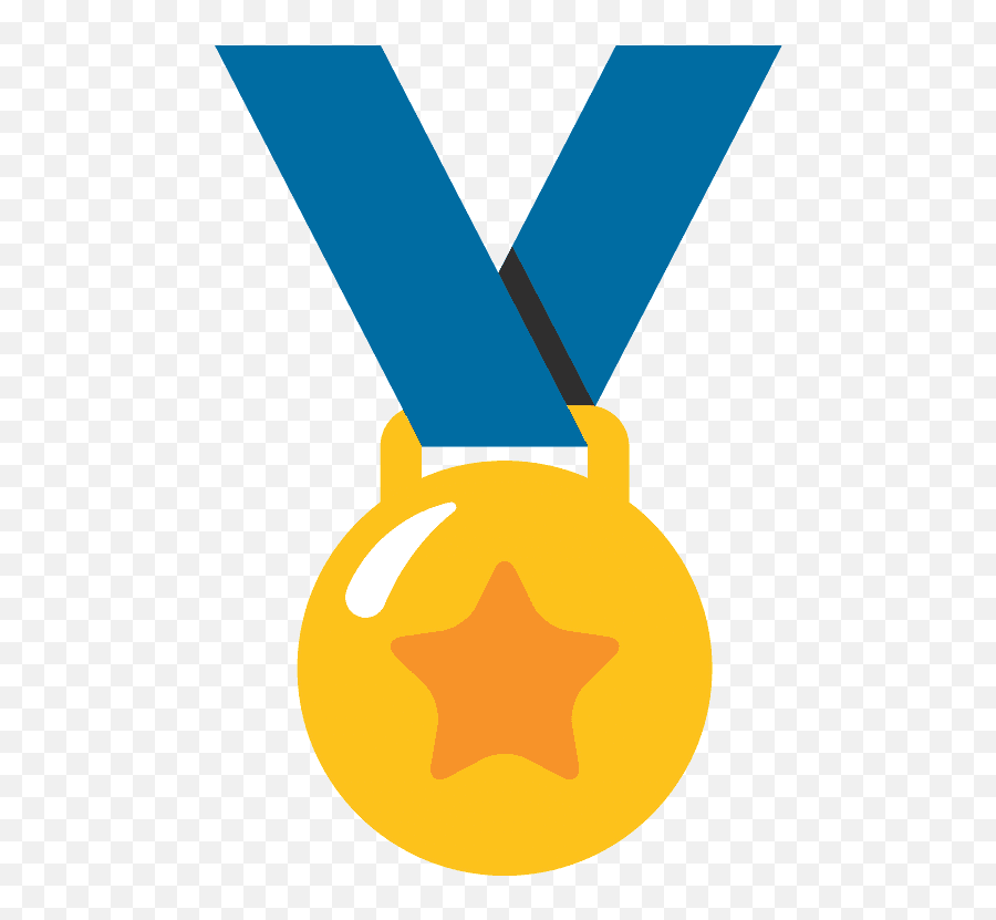 Sports Medal Emoji Clipart - Gold Medal Emoji Png,Military Emojis