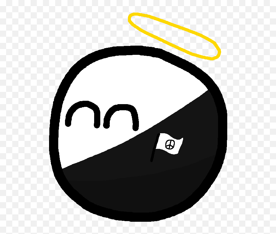 Anarchists - Anarcho Pacifism Ball Emoji,Anarchist Emoji