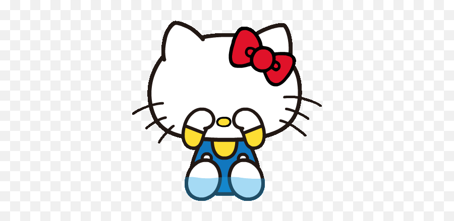 Hello Kitty - Hello Kitty Sticker Gif Emoji,Kitty Emoticon