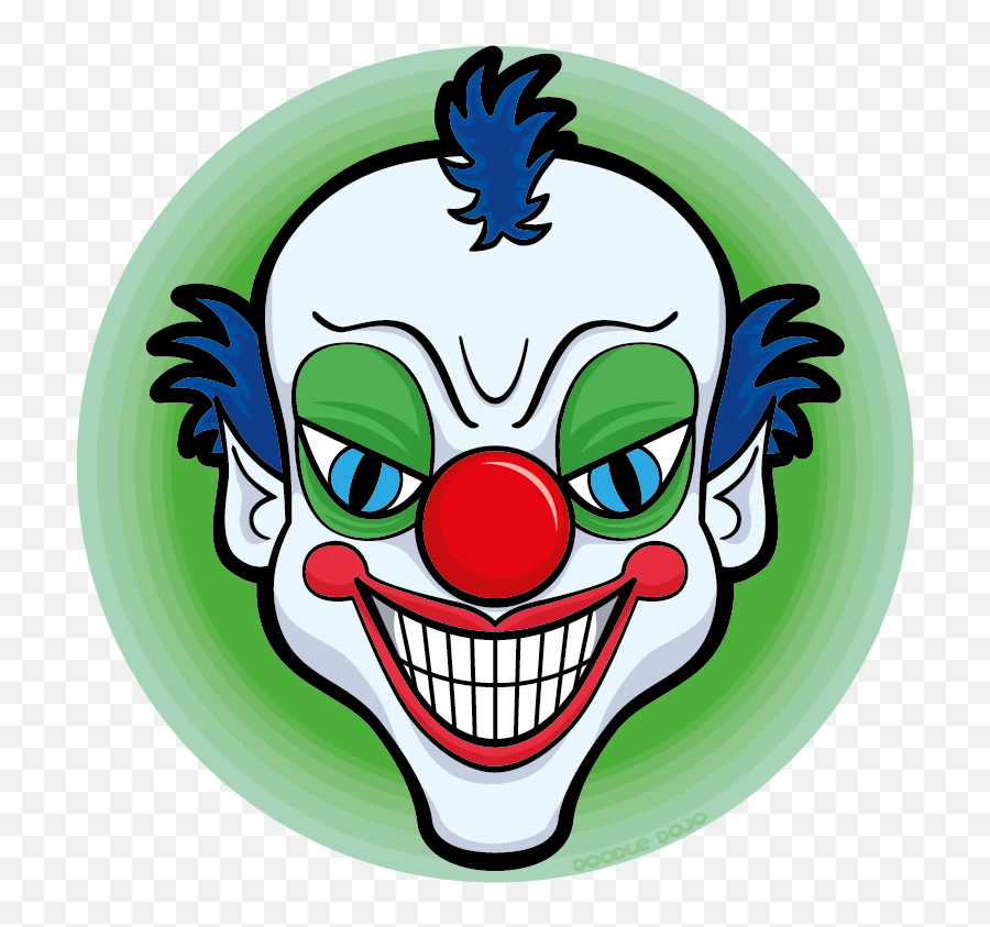 Library Of Scary Clown Svg Transparent - Evil Clown Emoji,Scary Clown Emoji