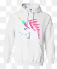 Unicorn Face Emoji Hoodie -