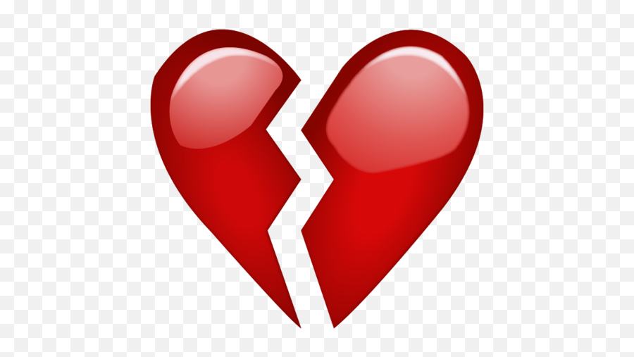 He Sent Me A Red Heart Emoji - Broken Heart Emoji Png,Emoji Sexting App