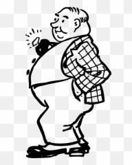 Old Man Rich Person Fat - Clipart Emoji