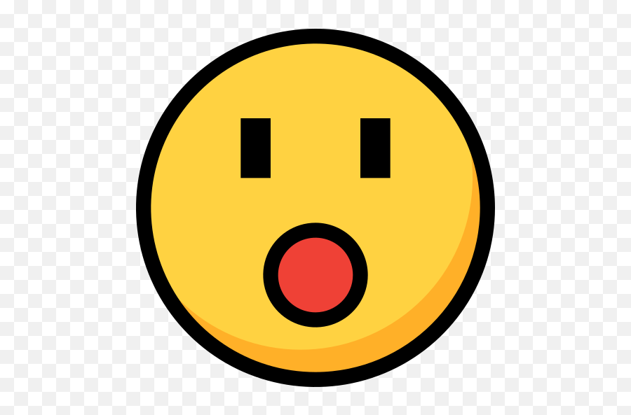 Amazed - Circle Emoji,Amazed Emoticon