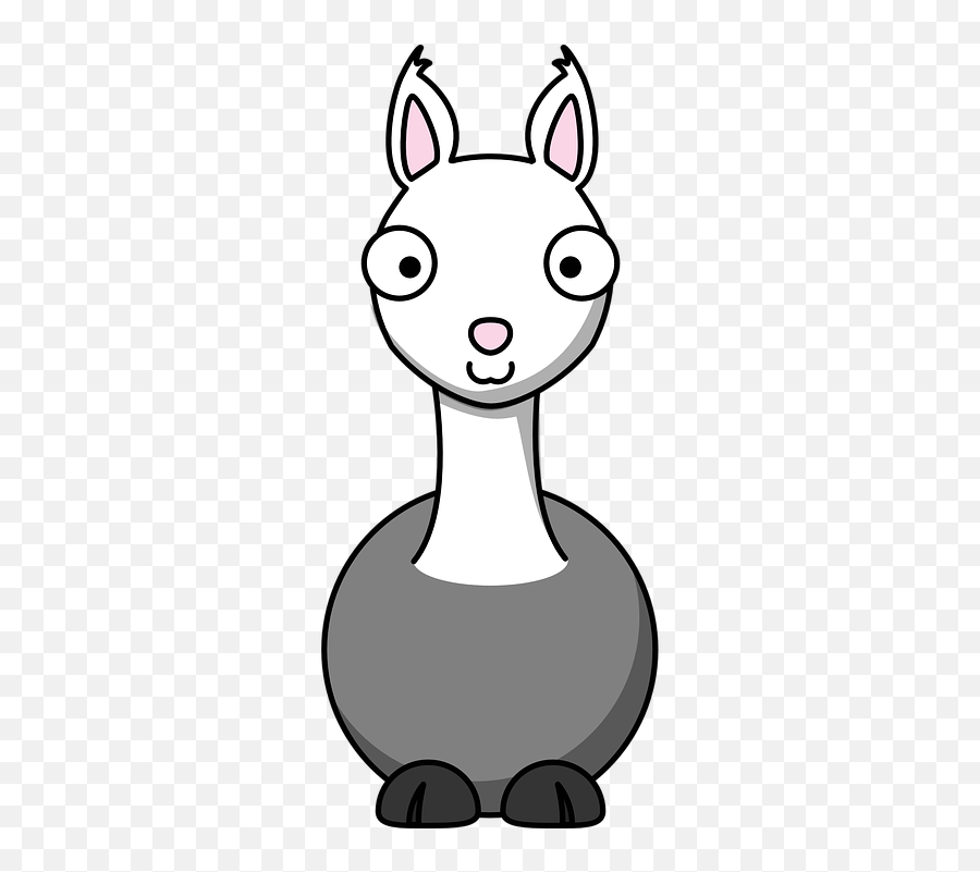 Hals Giraffe Vektorgrafiken - Llama Cartoon Clipart Emoji,Llama Emoticon