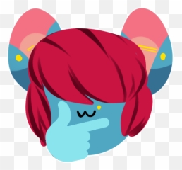 Thinking Emoji - Cartoon,Thinking Emoji Distorted