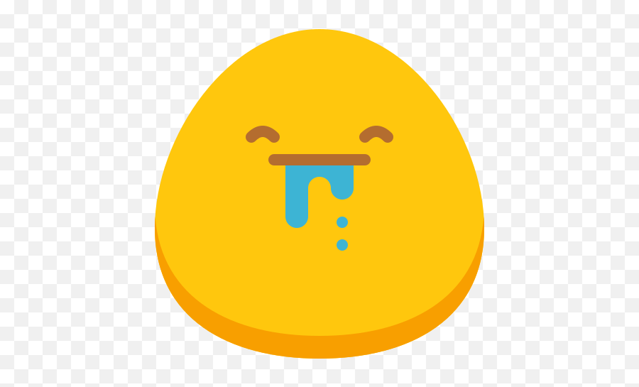 Drooling - Circle Emoji,Drooling Emoticons