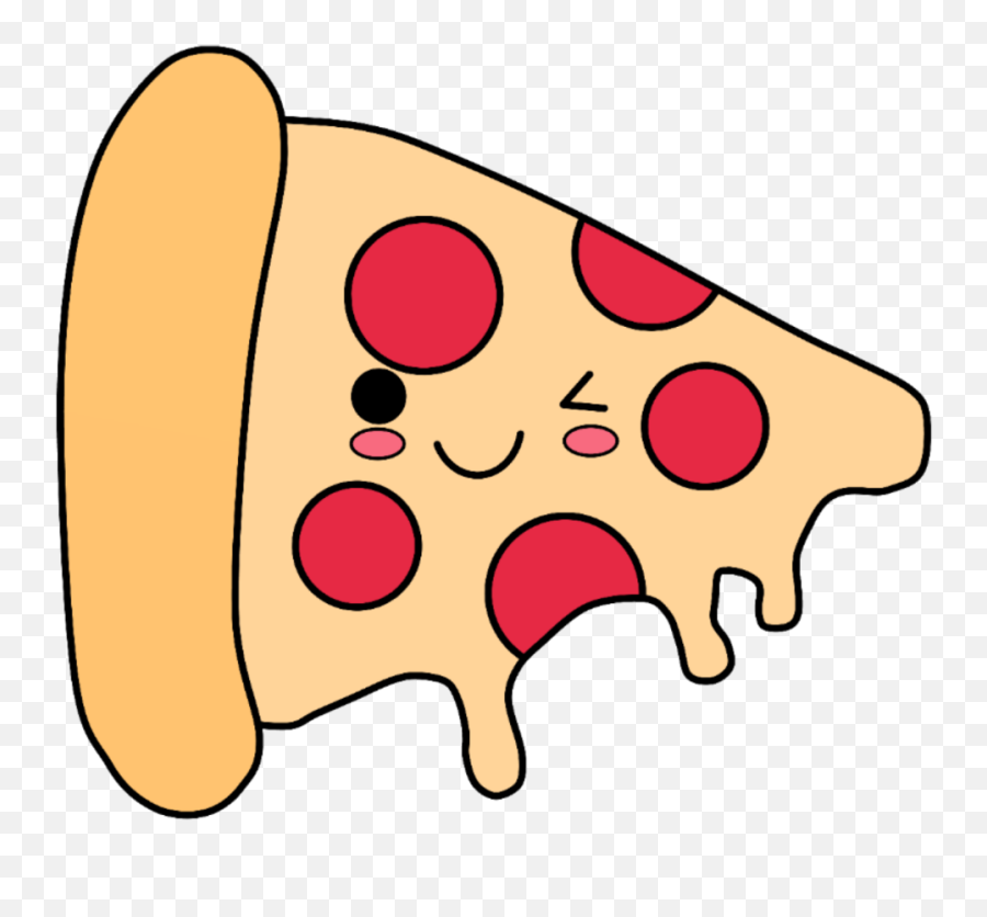 Pizza Kawaii Emoji Cute Stickerfreetoedit Ftestickers - Cute Kawaii Emoji,Kawaii Emoji