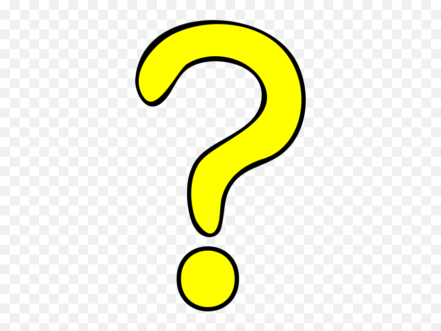 Clipart Yellow Question Mark - Yellow Question Mark Clipart Emoji,Question Mark Emoji