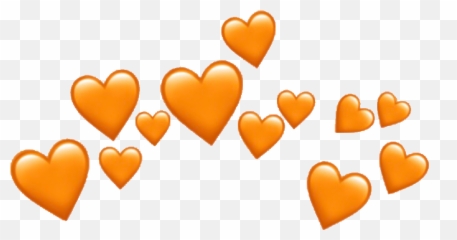Heartcrown Orangeheart Emojicrown - Transparent Crown