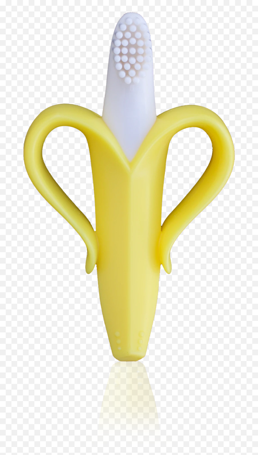 Baby Banana Infant Teething Toothbrush - Ceramic Emoji,Pretzel Emoji
