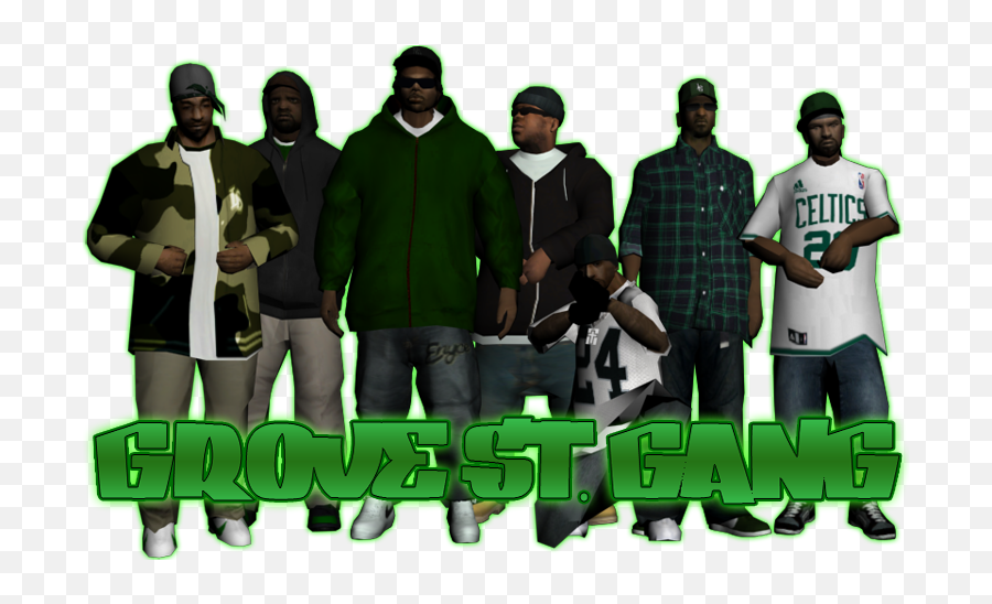 Grove Street Gang - Crews Gtaforums Grove Street Gang Emoji,Gangster Emoji