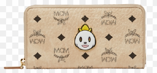 Mcm X Eddie Kang Zip Around Wallet In Visetos Ig - Coin Purse Emoji