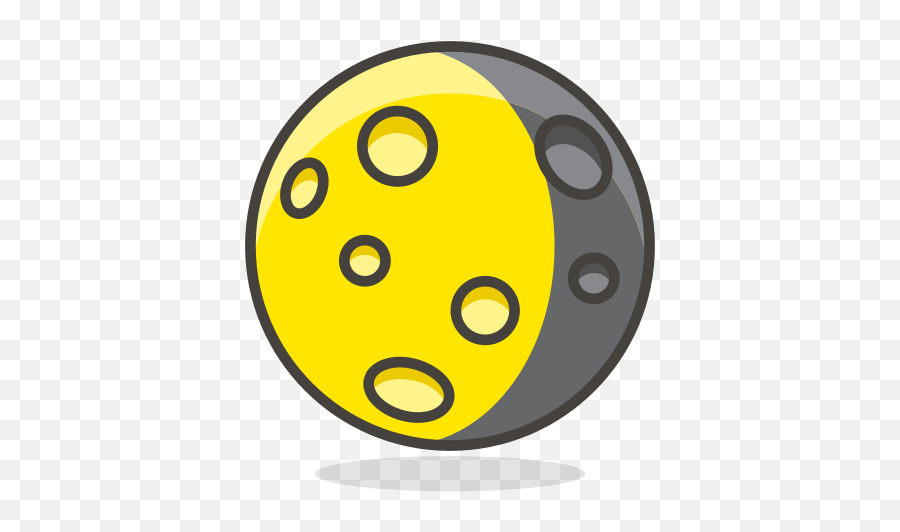 Waning Gibbous Moon Free Icon Of 780 - Circle Emoji,Moon Emoji Text
