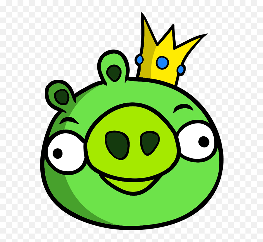 Learn How To Draw King Pig - Angry Birds Game King Pig Emoji,Piggy Emoticon