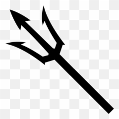 Devil Pitchfork Clipart Black And White - Pitchfork Icon Emoji ...