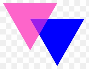 Bi Triangles - Blue And Pink Emoji