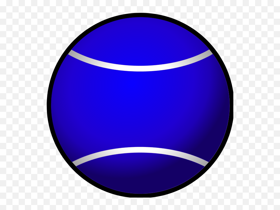 Tennis Ball Simple Vector Clip Art 2 - Blue Tennis Ball Clip Art Emoji,Tennis Ball Emoji