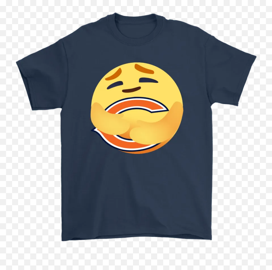 Love The Chicago Bears Love Hug Facebook Care Emoji Nfl Shirts U2013 Nfl T - Shirts Store Dennis Rodman Hair Shirt,Away Emoji