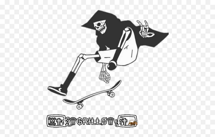 Skateboard Stickers For Whatsapp Emoji,Skateboard Emoji