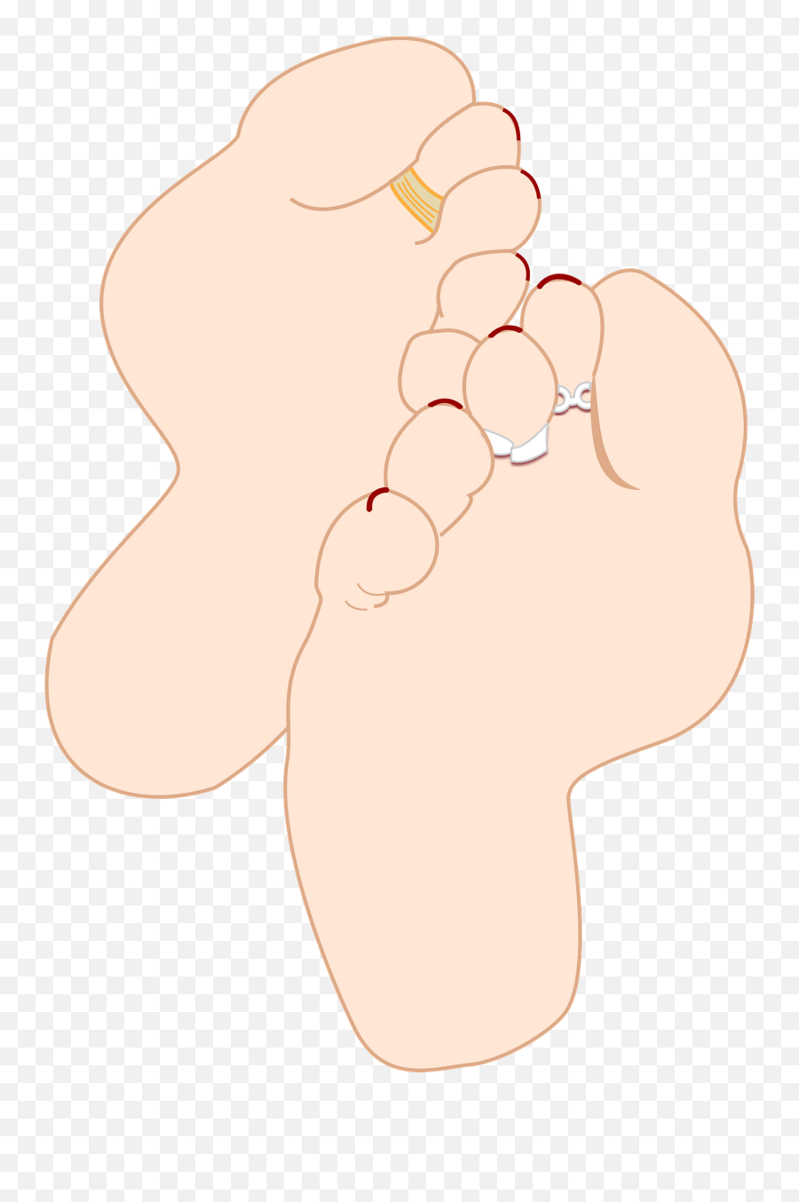 Soles Of Crossed Feet Clipart - Soles Art Emoji,Feet Emoji