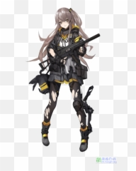 Ump45 - Ump45 From Girls Frontline Emoji,Squinty Eyes Emoji