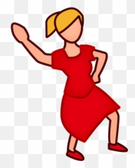Woman dancing emoji clipart Free download transparent PNG - Clip Art