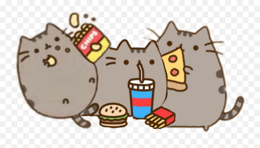 Popular And Trending Crisps Stickers Picsart - Pusheen The Cat Drawings Emoji,Emoji Cheeseburger Crisis