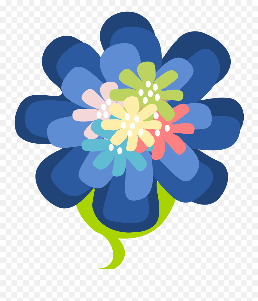 Decoration Flower Clipart Free Download Transparent Png - Gambar Bunga Untuk Hiasan Emoji,Blue Flower Emoji