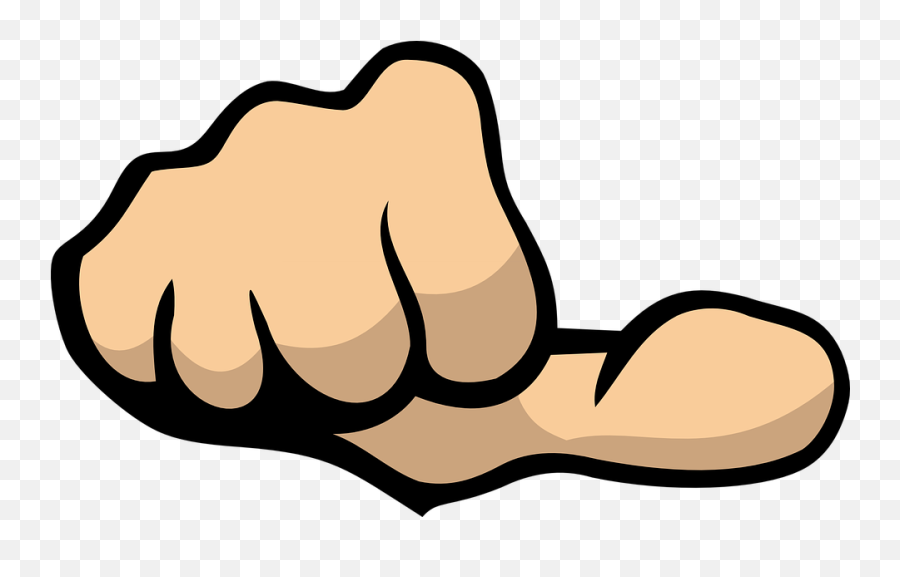 Free Fist Hand Vectors - Sideways Thumbs Up Emoji,Raised Hands Emoji
