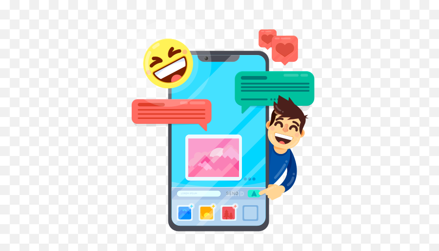 Build App - Mobile Cartoon Vector Freepik Emoji,Chat Emoticon