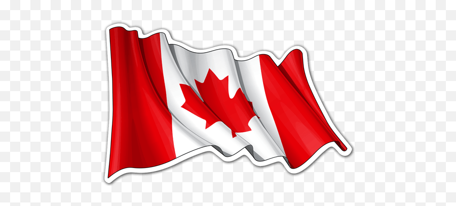 Flag Of Canada Waving - Waving Canadian Flag Tattoo Emoji,Canadian Flag Emoji