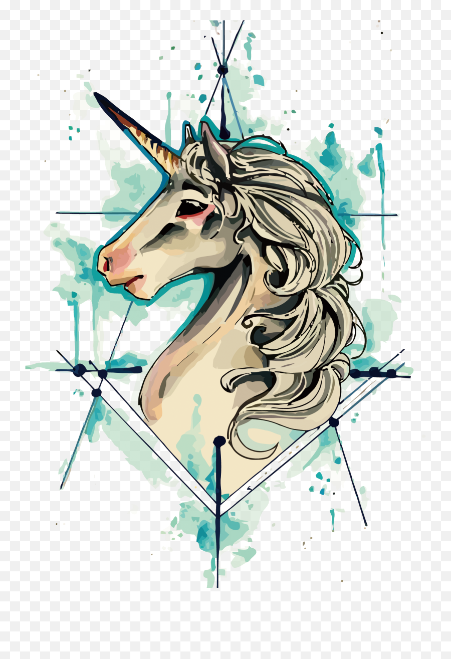 Unicorn Tattoo Png - Unicorn Tattoo Drawing Emoji,Unicorn Emoticon