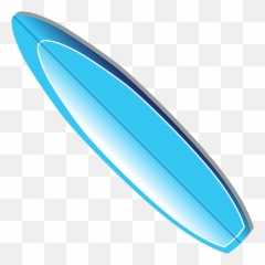Surfboard Vector Clipart - Surfboard Cartoon No Background Emoji,Surfboard Emoji