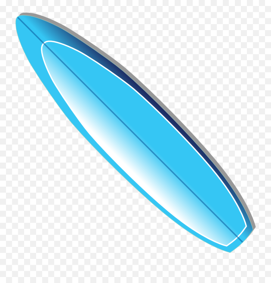 Surfboard Vector Clipart - Surfboard Cartoon No Background Emoji,Surfboard Emoji