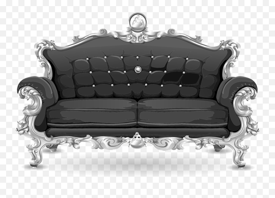 Couch Sofa Loveseat - Sofa Background Png Emoji,Download Dirty Emojis
